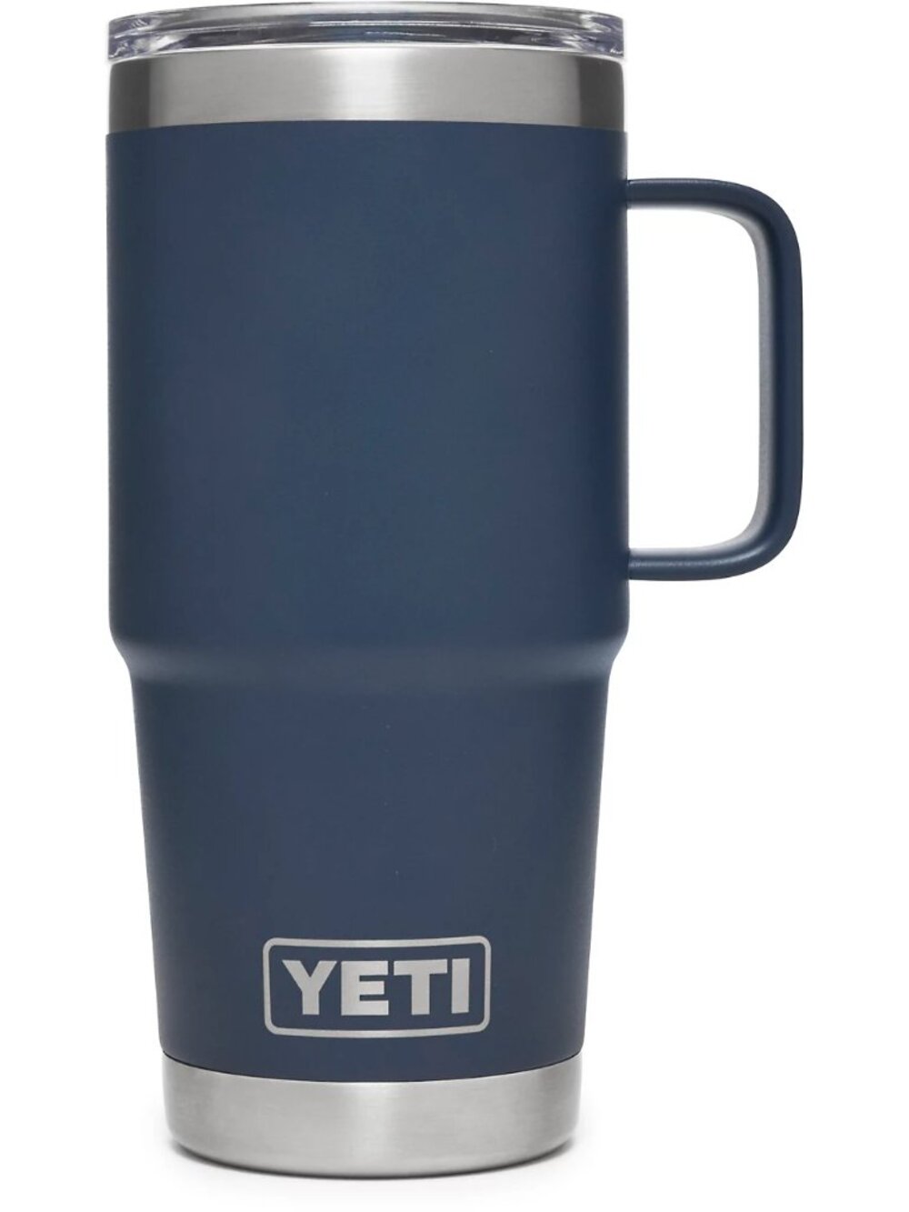 New! Yeti 20 oz. Rambler Travel Mug Thermos Stainless Steel Cup + Stronghold Lid